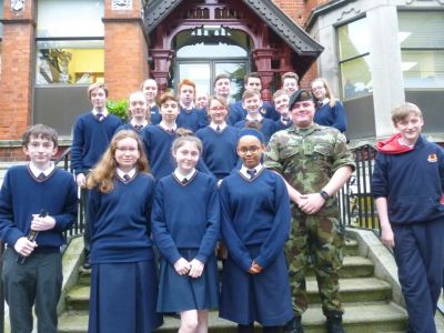 3rd Year CSPE students invite guest speaker from Irish Defence Forces