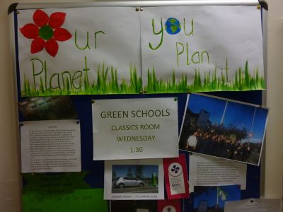 Green Schools new slogan: “Our Planet, You Plan It”
