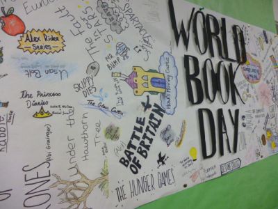 Variety of World Book Day activities around the school