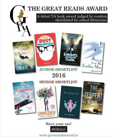 Stratford participate in the Inaugural Great Reads Award - books selected by Irish School Librarians