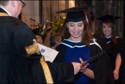 Past Pupil, Sian Coleman Black (2009) recently graduated