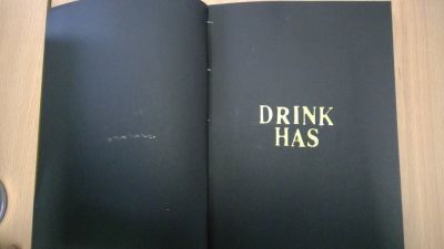 Photobook created by 2nd Year English students in response to Evangeline Booth’s poem “Drink”