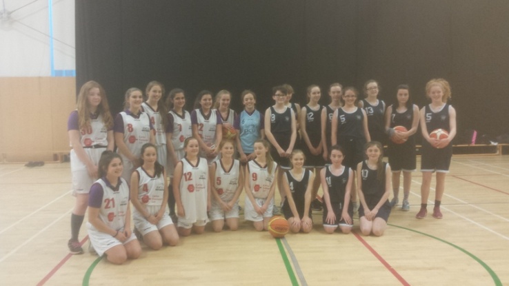 1st and 2nd Year girls basketball match Photo: Ms. Finnegan
