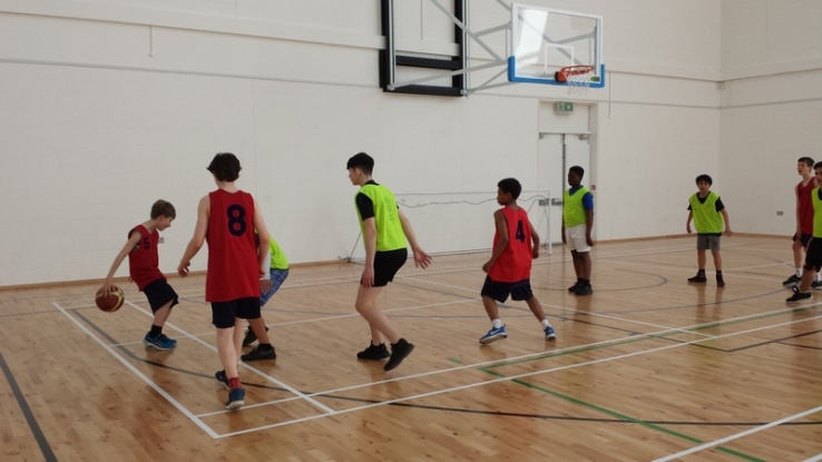 1st Year Boys Basketball League Final versus Kishoge Photo: Ms. Finnegan
