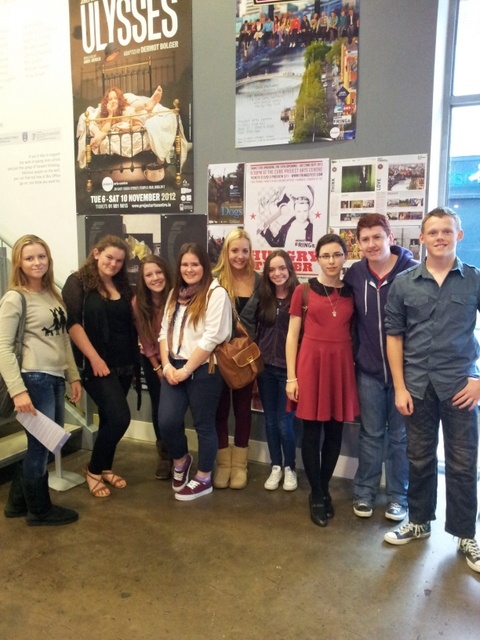 TY students at the Dublin Fringe Festival Ms. Finnegan
