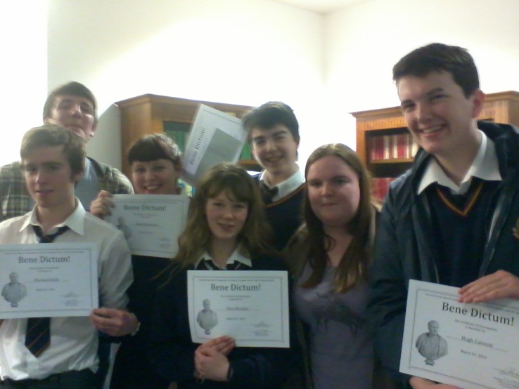 Winning Stratford Classical Studies students Photo: Ms. Donohoe
