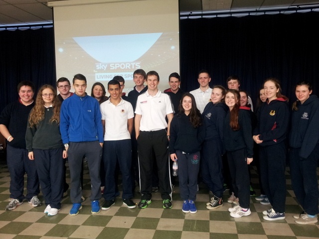 TY Students with Eoin Rheinisch Photo: Ms. Finnegan
