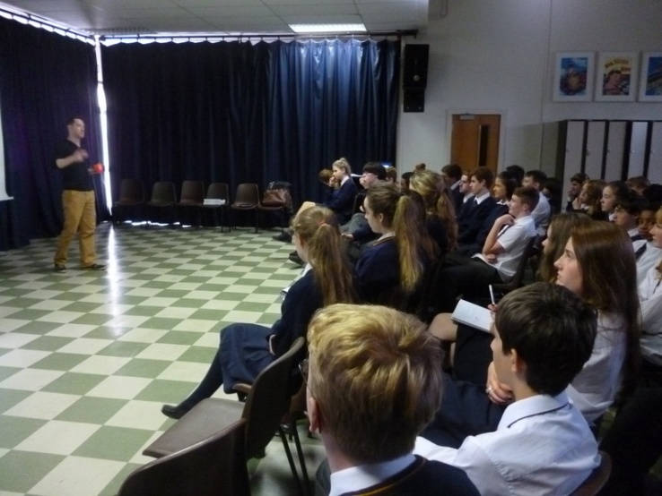 Generating ideas for the Student Enterprise Awards competition - the first workshop. Photo: Ms. O'Kelly
