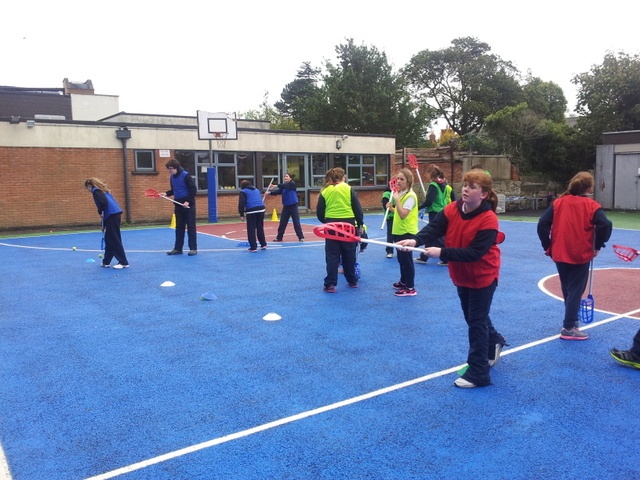 2nd Year students playing lacrosse. Ms. Finnegan
2nd Year students playing lacrosse. Ms. Finnegan