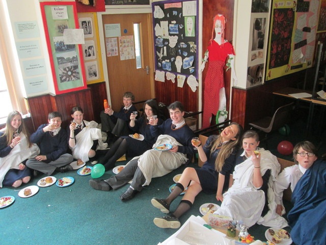 2nd Year Roman dinner party Photo: Ms. Donohoe
