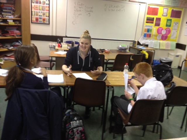 Junior Debating Team being coached. Photo: Ms. Reynolds
Junior Debating Team being coached. Photo: Ms. Reynolds