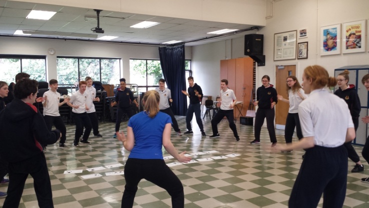 3rd Years learn the Haka in PE, March 2017 Photo: Ms. Finnegan
3rd Years learn the Haka in PE, March 2017 Photo: Ms. Finnegan