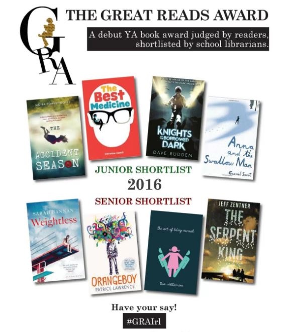 The Great Reads Award 2016 Image: greatreadsaward.com
