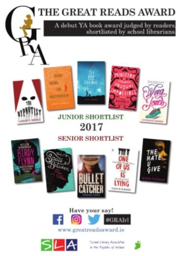 Great Reads Award 2017: the Junior and Senior shortlisted books Image: greatreadsaward.com
