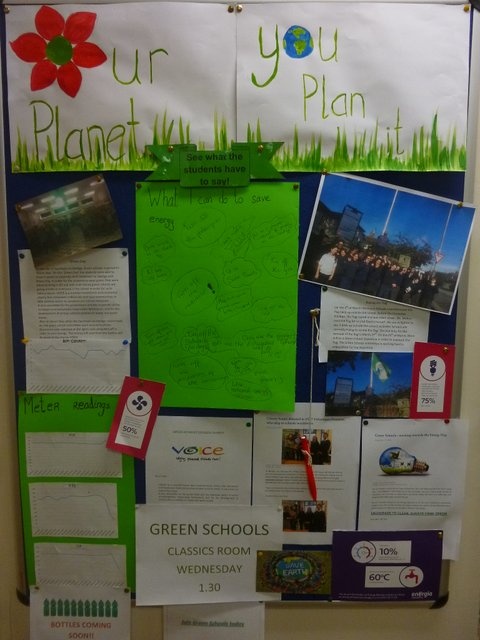 Green Schools noticeboard Photo: Ms. O'Kelly
