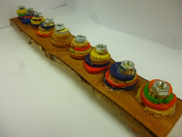 Jewish Studies students make their own chanukiah, December 2016 Photo: Ms O'Kelly
