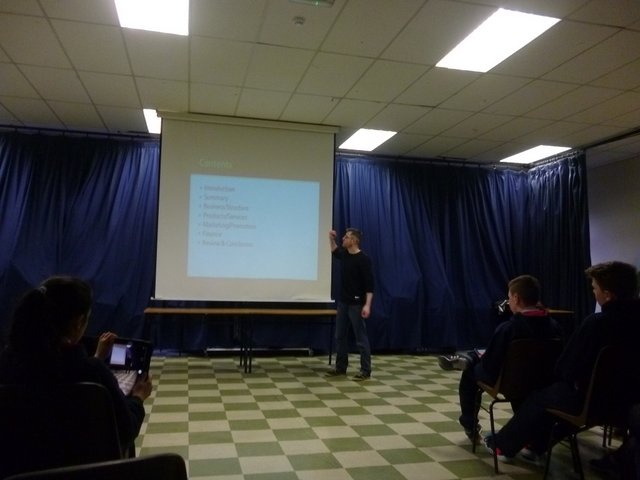 Student Enterprise Awards workshop, January 2015 Photo: Ms. Brouder
