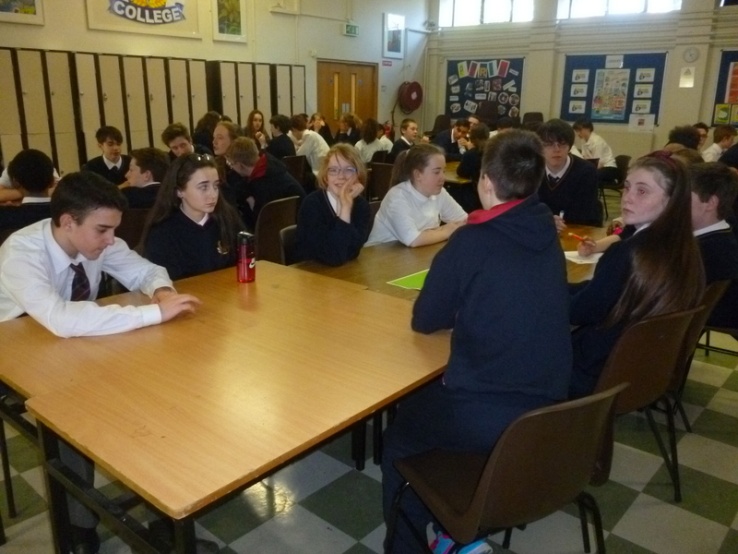 Seachtain na Gaeilge Quiz, 14th March 2016 Photo: Ms O'Kelly
