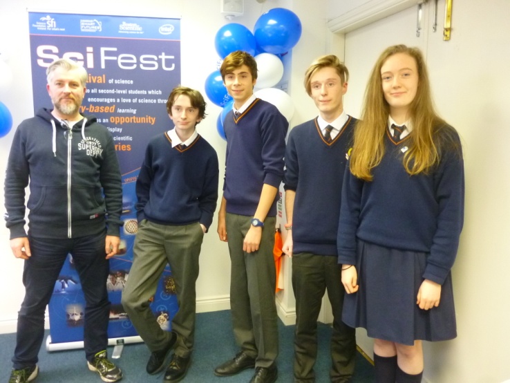 SciFest@Schools - Technology section. Winning groups 2017! Photo: Ms O'Kelly
