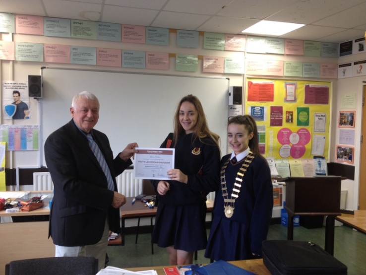 TY students received their Toastmasters certificate for Public Speaking Photo: Ms. Reynolds
TY students received their Toastmasters certificate for Public Speaking Photo: Ms. Reynolds