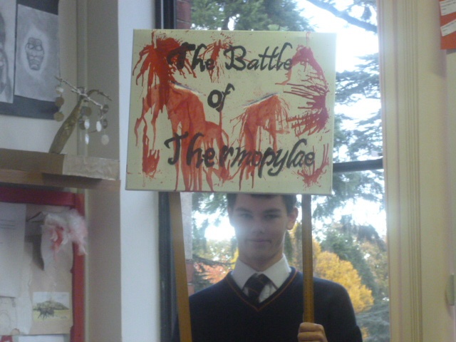 The Battle of Thermopylae. Photo: Ms. Donohoe
The Battle of Thermopylae. Photo: Ms. Donohoe
