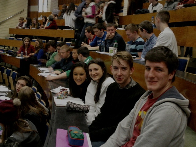 6th Year Higher Irish students in UCD Ms. Ivers
