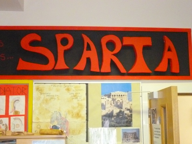 This is Sparta - TY Classical Studies project Photo: Ms. Donohoe
