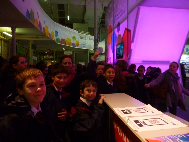 Stratford College students at the BT Young Scientist Exhibition, 2014 Photo: Ms. O'Kelly
