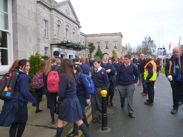 Students at the BT Young Scientist Exhibition 2014 Photo: Ms. O'Kelly
