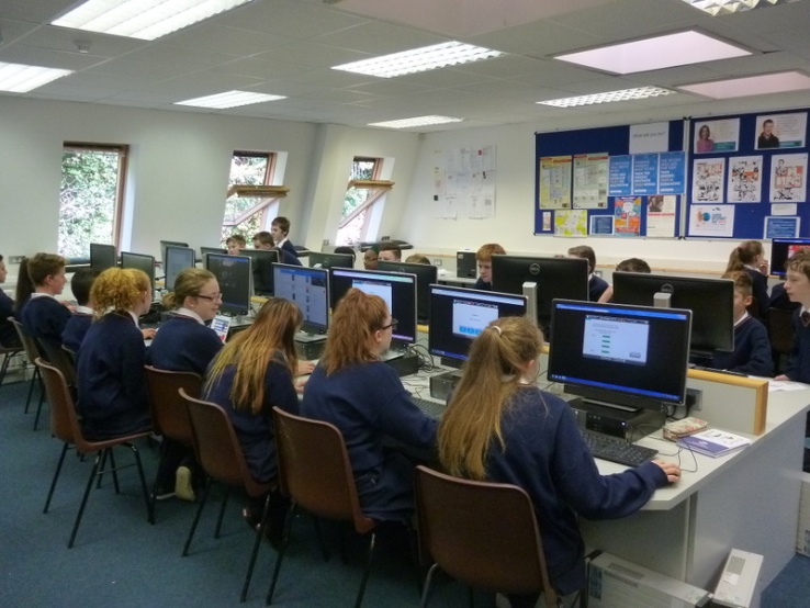 Computer Lab during Maths Week 2015 Photo: Ms. O'Kelly
