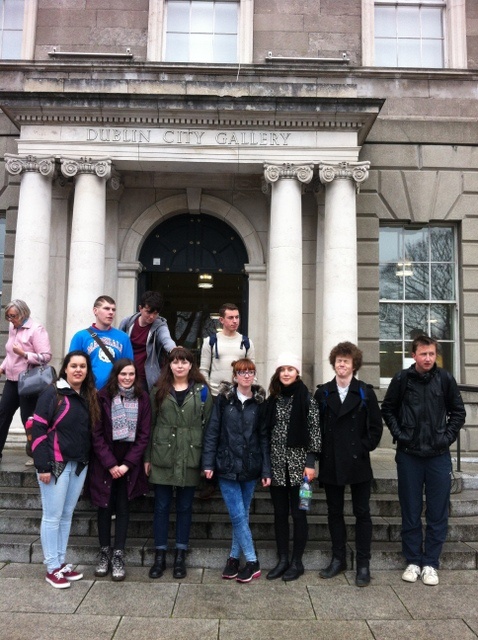 6th Year Art Students at the Hugh Lane Gallery Photo: Ms. Mahon
