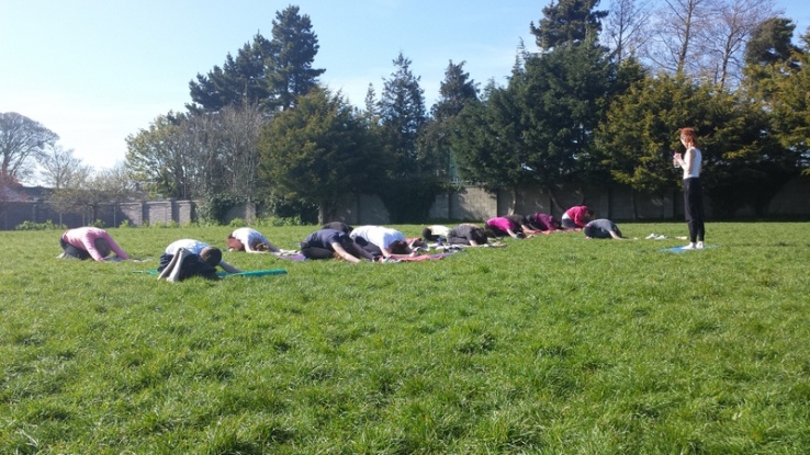 After School Yoga - enjoying the sunshine Photo: Ms Finnegan
After School Yoga - enjoying the sunshine Photo: Ms Finnegan