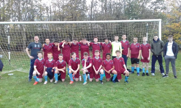 Stratford U15 Boys Football team versus St. Kevins Photo: Mr. Priestley
