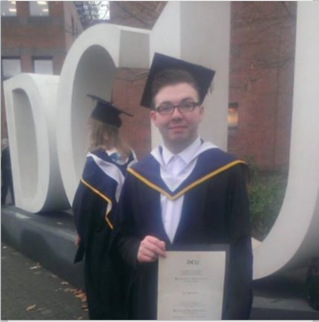 Cal McGee graduates from DCU with a Degree in Journalism Photo: unknown
 Cal McGee graduates from DCU with a Degree in Journalism Photo: unknown