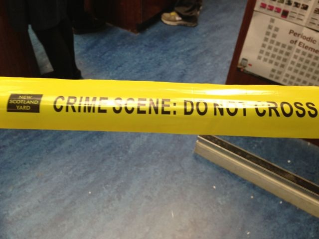 TY students at the Crime Scene Photo: Ms. McCarthy
TY students at the Crime Scene Photo: Ms. McCarthy