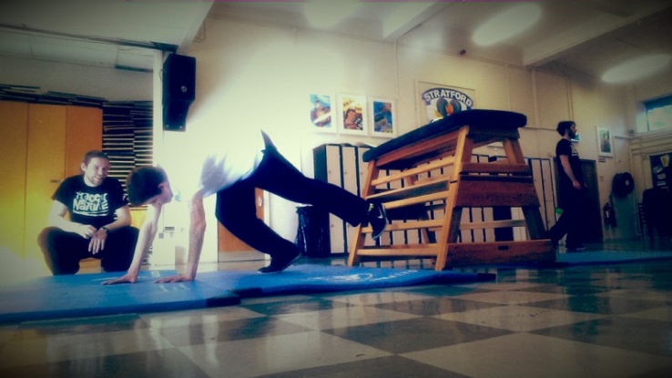 TYs try out Parkour Photo: Ms. Finnegan
