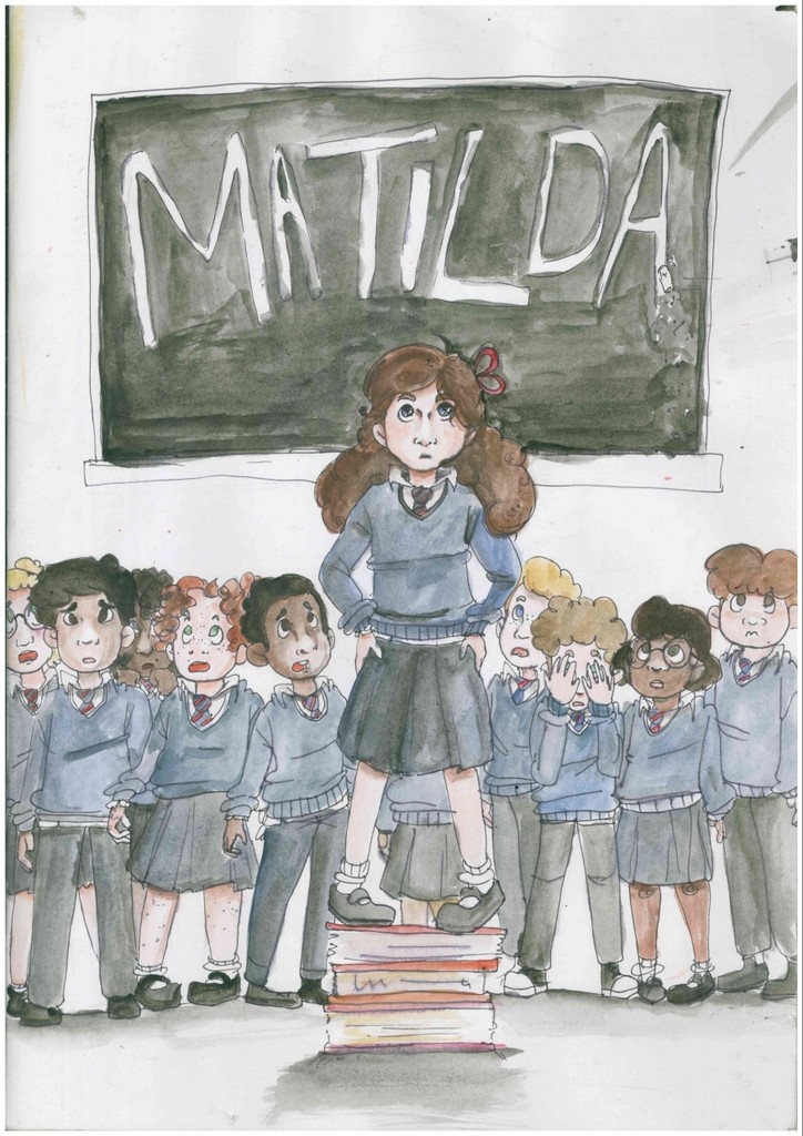 Stratford College Productions present "Matilda". Wednesday and Thursday, 20th and 21st December 2017 Poster: N. Warren (3rd Year)
