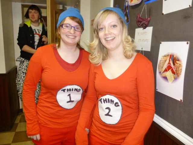 Dr. Seuss', Thing 1 and Thing 2 Photo: Ms. O'Kelly
