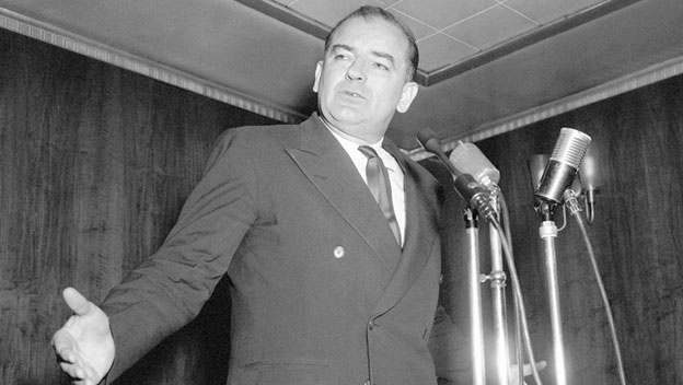 Senator Joseph R. McCarthy Image: www.history.com
Senator Joseph R. McCarthy Image: www.history.com