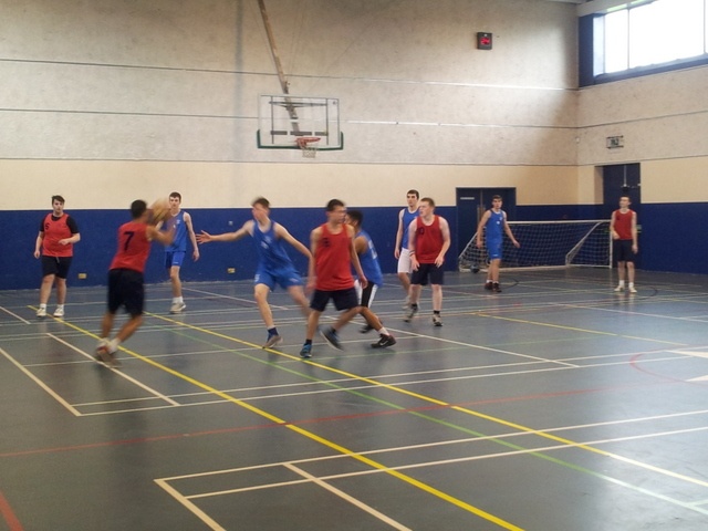 Senior Boys Basketball match versus St. Mary's College, Rathmines Photo by: Ms. Finnegan
