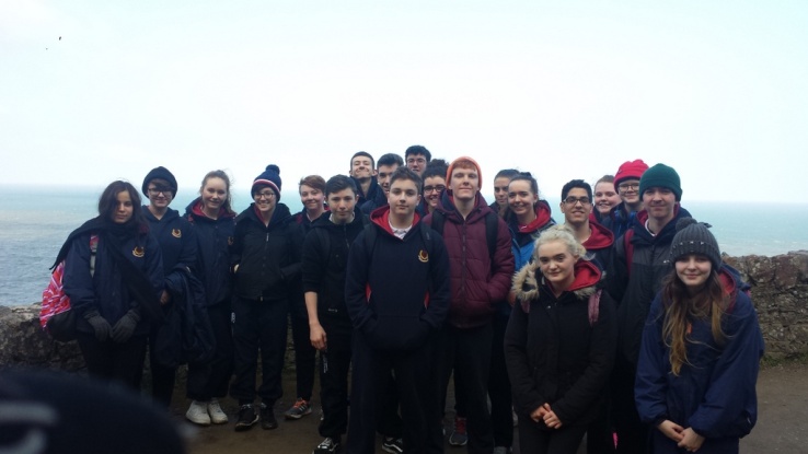 TYs walk from Bray to Greystones Photo: Ms. Finnegan
