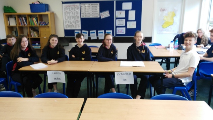 TY Irish Debate, October 2017 Photo: Ms. Hamilton
