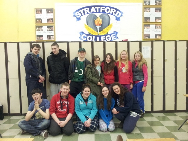 TY students at the Sleepover Photo: Ms. Finnegan
