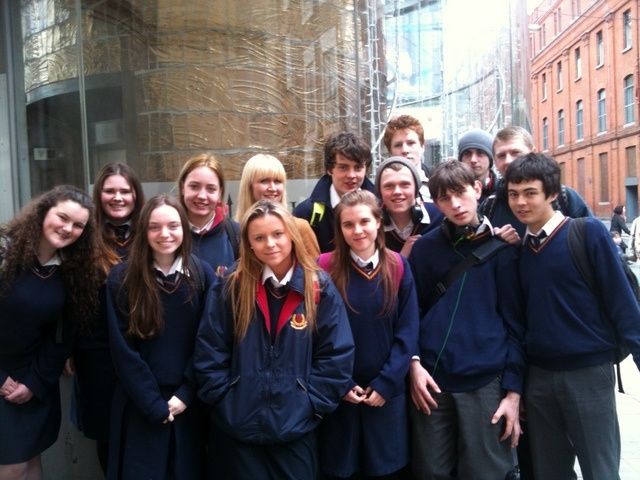 TY Students at Strumpet City exhibition Photo: Ms. Kenny
