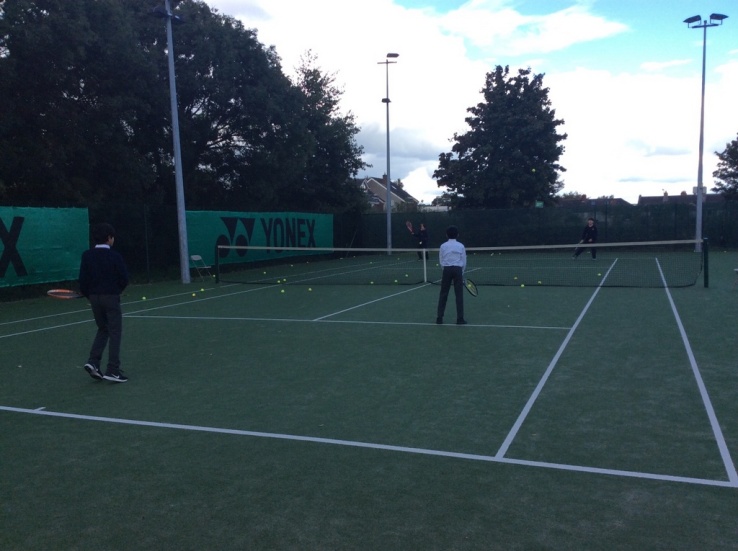 After-school tennis for Stratford students in Rathgar Tennis club. Photo: Ms. Brouder
