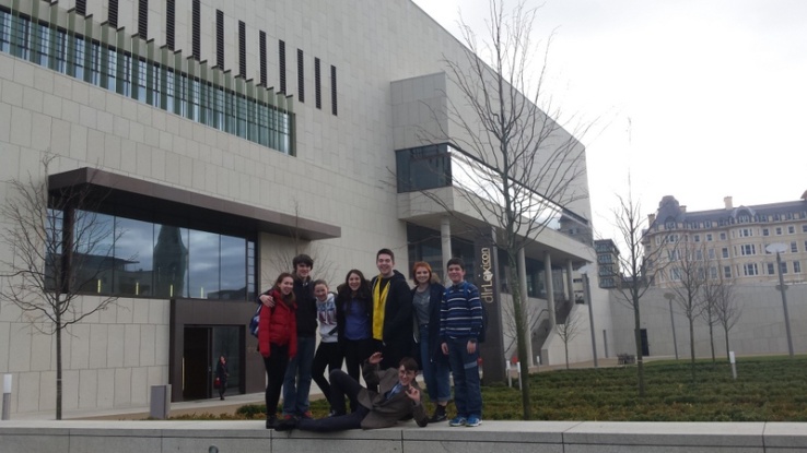 World Book Day: TY Students visit the dlr Lexicon Library, Dun Laoghaire Photo: Ms. Finnegan
