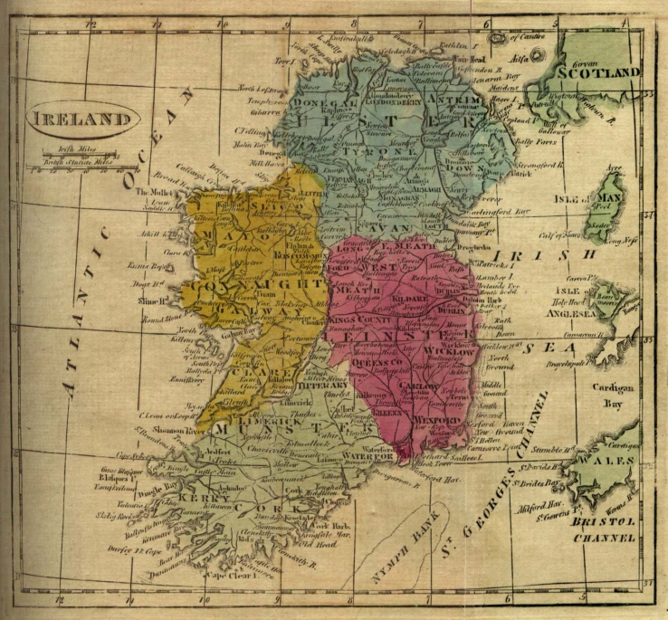 Historical map of Ireland Image: www.lib.utexas.edu/
Historical map of Ireland Image: www.lib.utexas.edu/