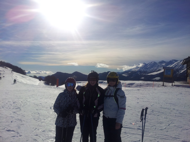 On the sunny slopes in Italy! Photo: Mr. Desmond
