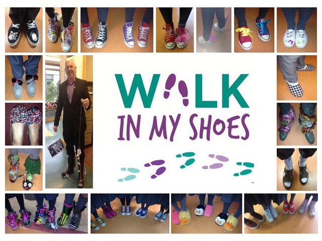 Walk in my Shoes - Teens and Mental Health Day, 10th October 2013. Image: Portmarnock Community School
