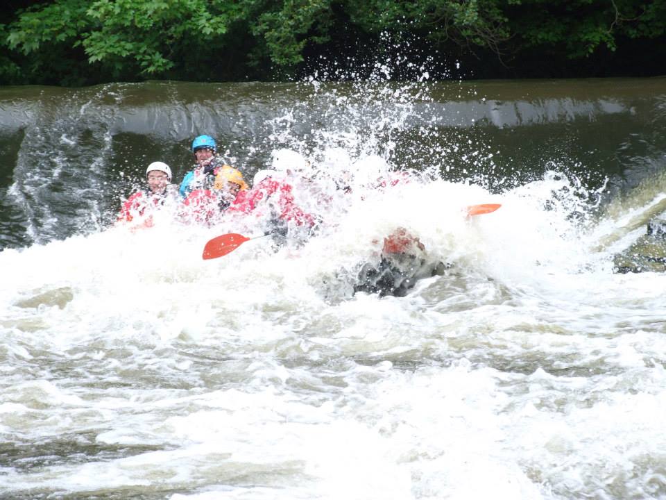 White water rafting on the Liffey